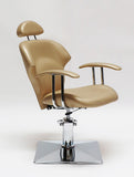 Reclining Styling Chair in Champagne Belava