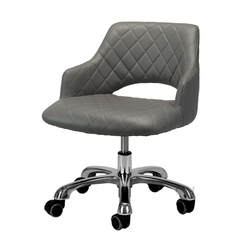 Gem Pedicure Stool in Gray Whale Spa