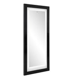 Luna LED Lighted Hair Salon Station and Wall Mirror Black DIR