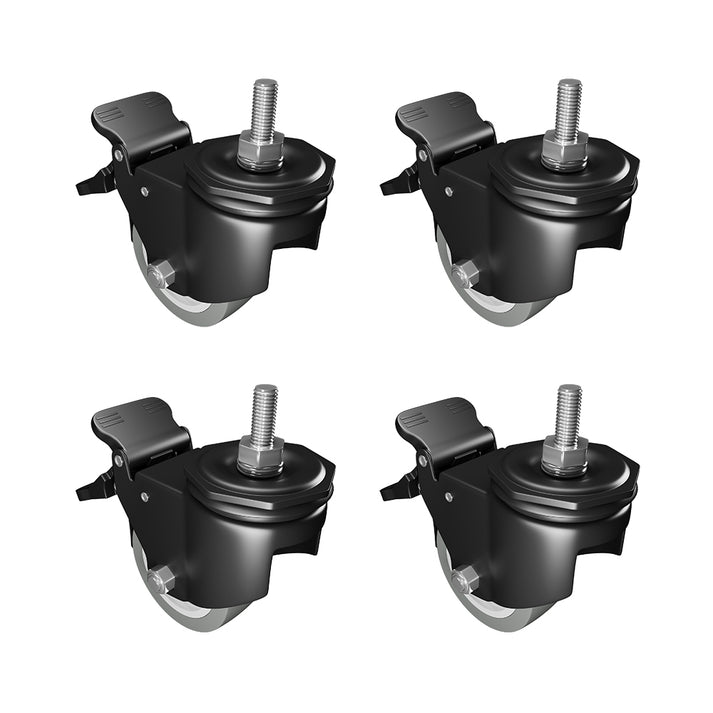Caster Wheels with Brake - 4 Pc DIR