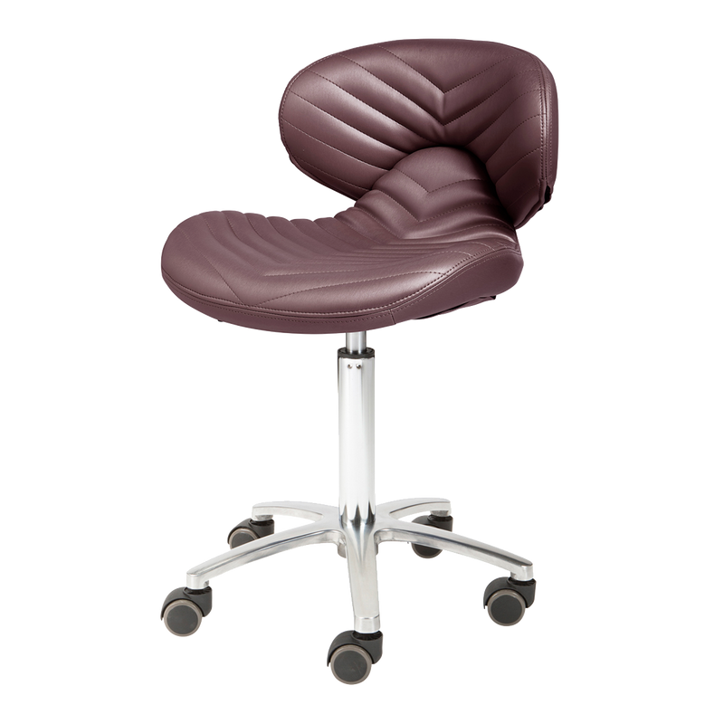 Chevron Technician Stool 1010H - Chocolate Whale Spa