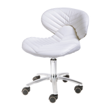 Chevron Pedicure Stool White Whale Spa