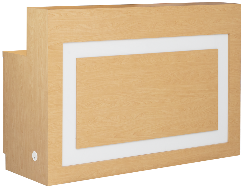 Lume TimberLuxe Reception Desk Golden Haze Whale Spa