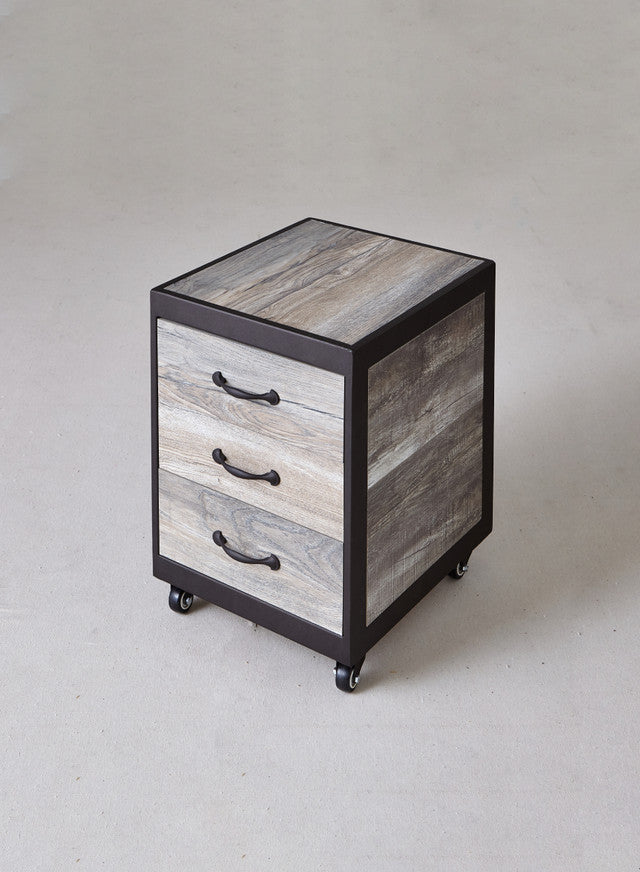 Elora Pedicure Supply Cart with 3 Drawers Belava