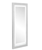 Luna LED Lighted Hair Salon Station and Wall Mirror Silver Gray DIR