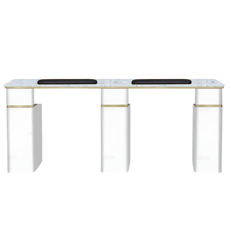 Gulfstream GS9133 Verona Double Nail Table without Ventilation System and Fans (2 Unit)