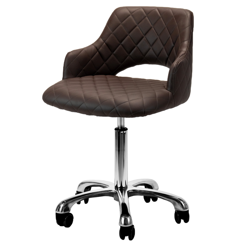 Gem Manicure Stool in Chocolate Whale Spa