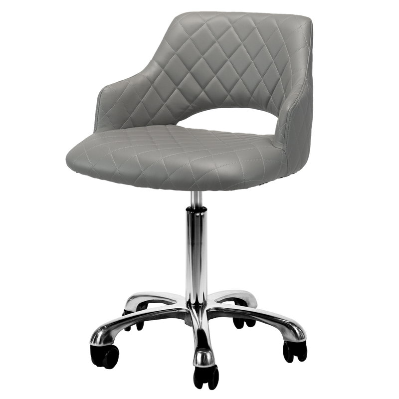 Gem Manicure Stool in Gray Whale Spa