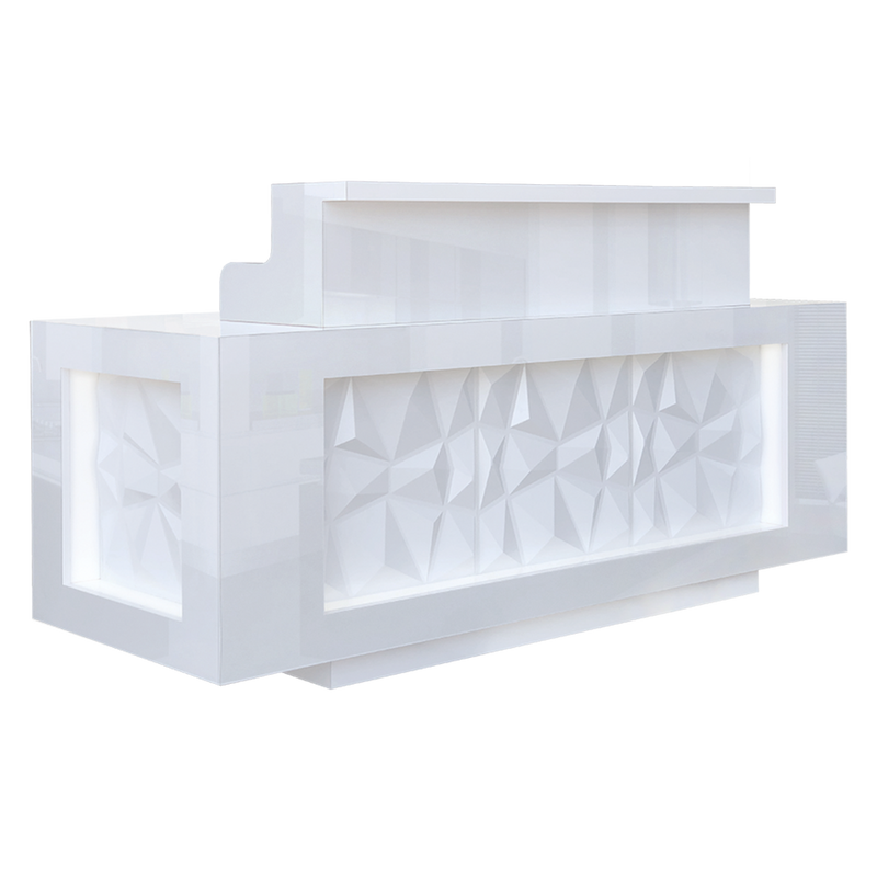 Facet LED Reception Desk Whale Spa