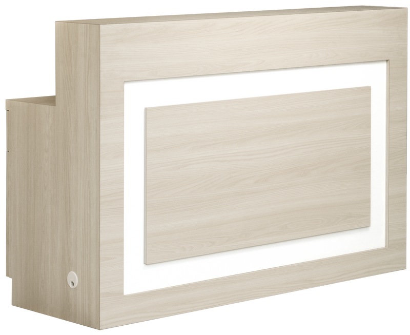 Lume TimberLuxe Reception Desk Enchanted Oak Whale Spa