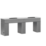 Mira Double Manicure Table Gray Whale Spa