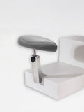 Foot Rest with Mounting Bracket - In Chrome and Custom Color Upholstery Belava