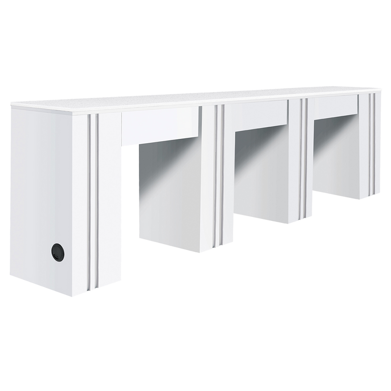 Triple Manicure Table White Whale Spa