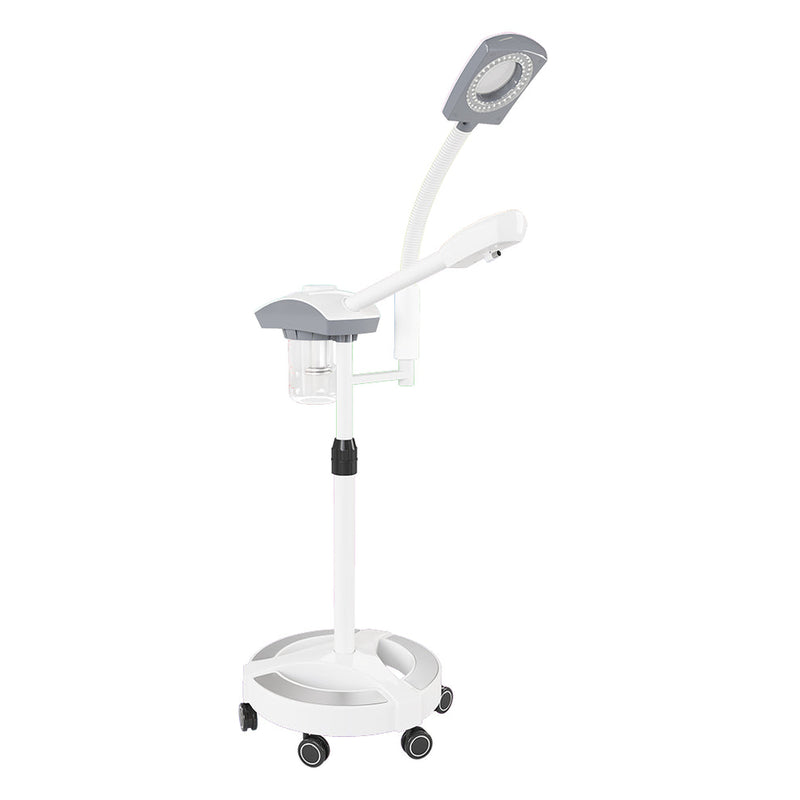 NanoMist Professional Facial Steamer with LED Magnifying Lamp & Aromatherapy DIR on a white background