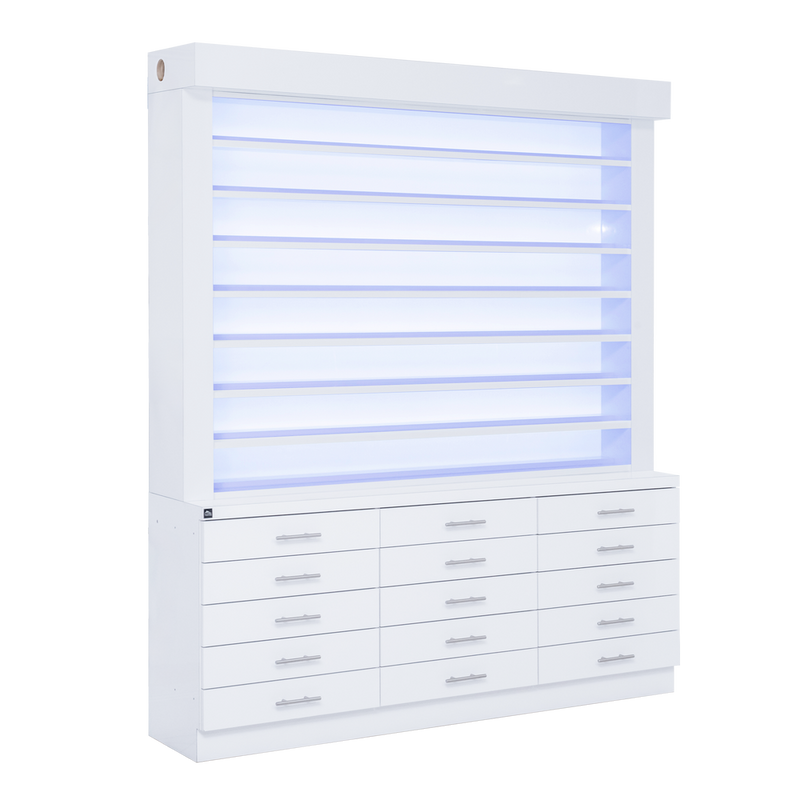 Whale Spa Polish Display Diagonal on a white background