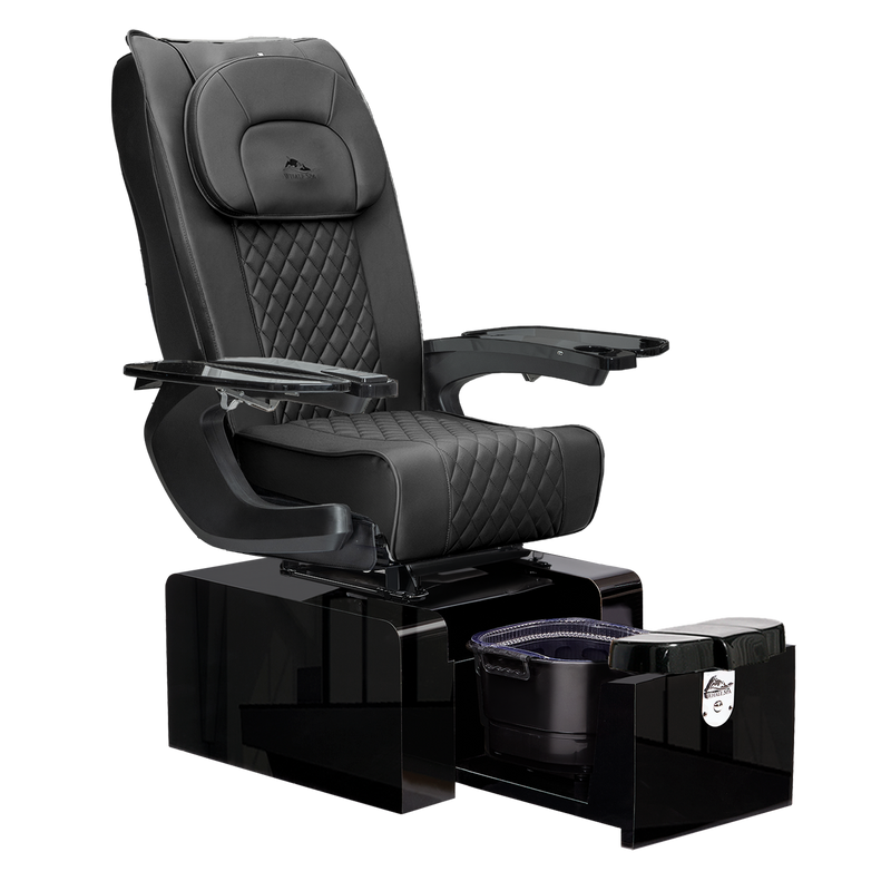Pure III Pedicure Chair BlackLeather-BlackBase