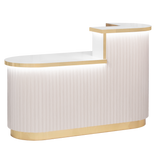 Olivia Reception Desk Beige Whale Spa