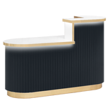 Olivia Reception Desk Charcoal Whale Spa