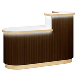 Olivia Reception Desk Espresso Brown Whale Spa