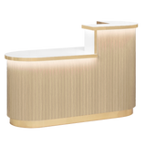 Olivia Reception Desk Oak Whale Spa