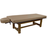 Solterra Teak Massage Table Camel TouchAmerica