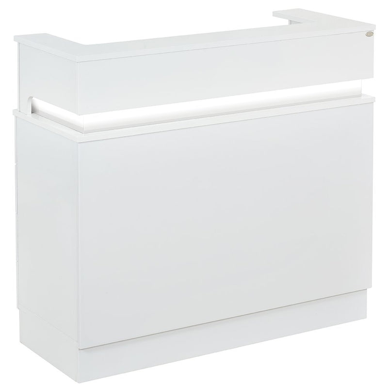 Langara LED Lighting Reception Desk White DIR