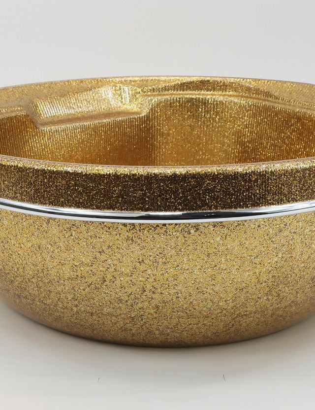 Glitter Pedicure Bowl Gold Belava