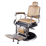 EMPEROR Barber Chair Patent Gold Crocodile AGS Beauty