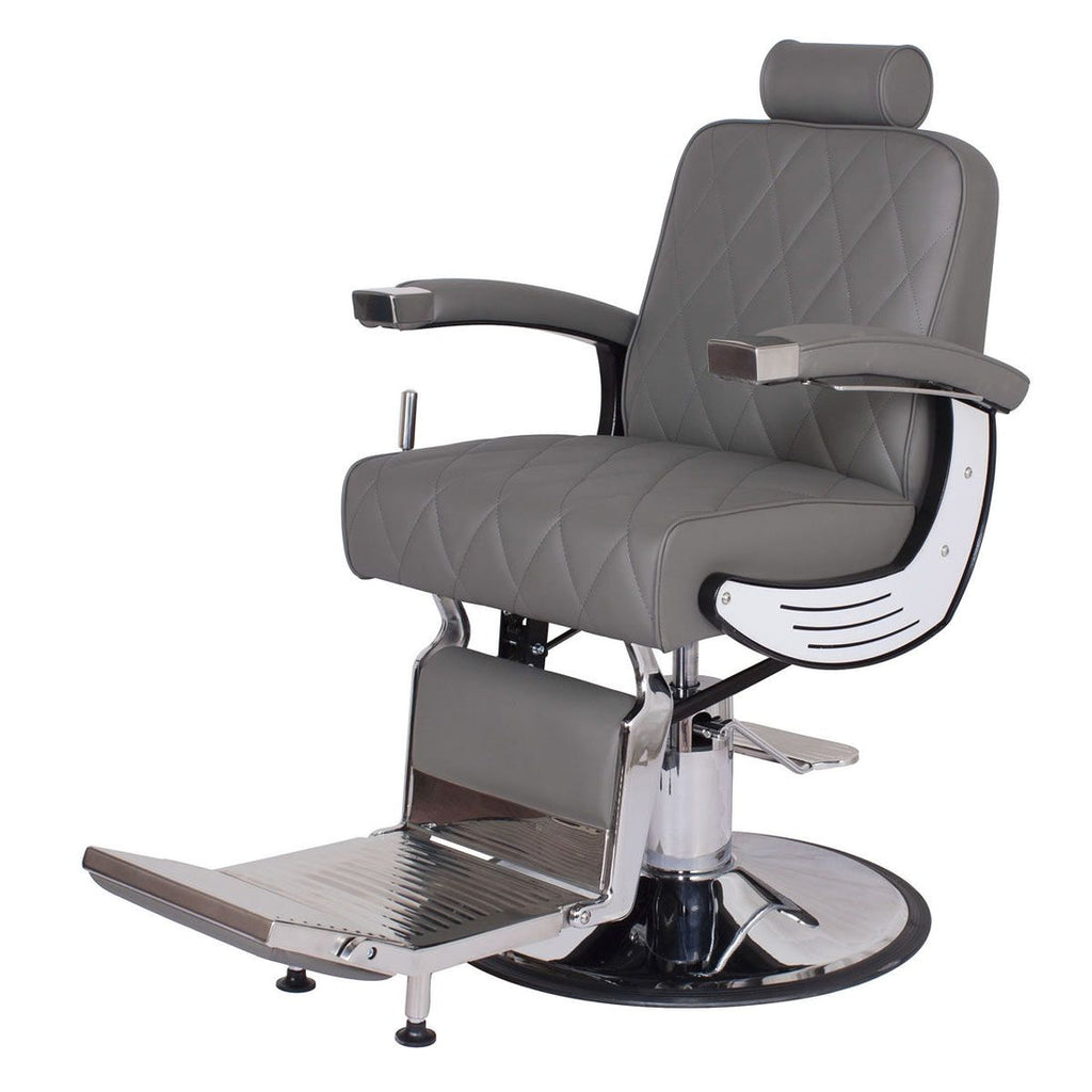 BARON Barber Chair Grey AGS Beauty