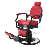 FARNESE Barber Chair Red AGS Beauty