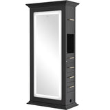 Adonis Double LED Lighted Styling Station Black DIR
