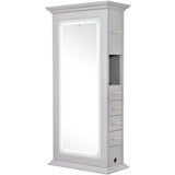 Adonis Double LED Lighted Styling Station Gray DIR