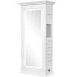 Adonis Double LED Lighted Styling Station White DIR
