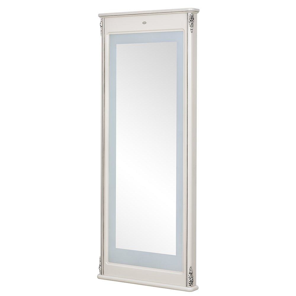 Ares Vintage LED Lighted Styling Station Antique White DIR
