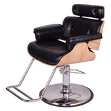 COCOA Salon Styling Chair Black AGS Beauty