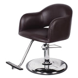 AVILA Salon Styling Chair Brown AGS Beauty