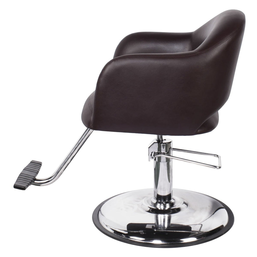AVILA Salon Styling Chair Brown AGS Beauty