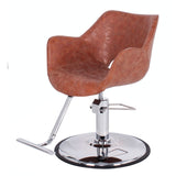 AMALFI Salon Styling Chair Caramel Brown AGS Beauty