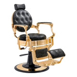 Princeton Gold Barber Chair - Vintage Black DIR