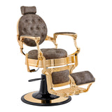 Princeton Gold Barber Chair - Vintage Brown DIR