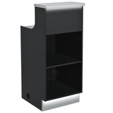 Janus LED Lighted Retail Display Cabinet Black & Silver DIR