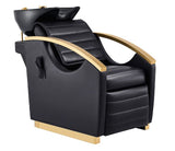 Bella V Gold Reclining Massage Backwash Black DIR