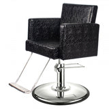 CANON Salon Styling Chair Patent Black Crocodile AGS Beauty