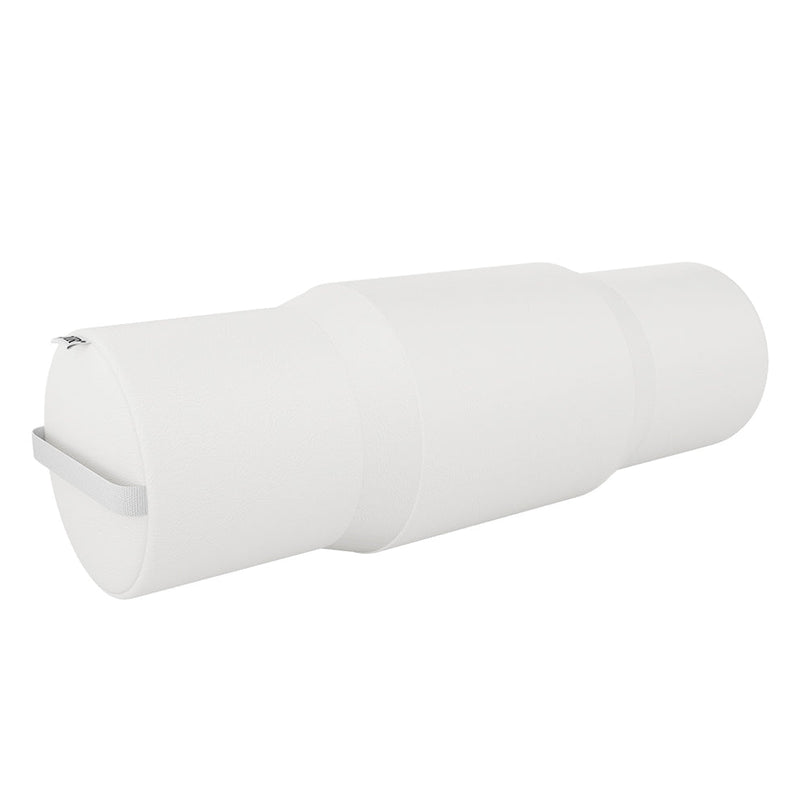 Extended Round Massage Bolster White DIR