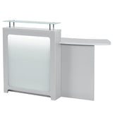 Gattino LED Lighting Reception Desk Silver DIR