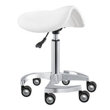 Harmony Saddle White Stool DIR