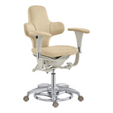 Hazel Ergonomic Microscope Chair - Fully Adjustable Beige DIR
