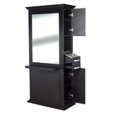 SIENA Single Sided Styling Station Matte Black AGS Beauty