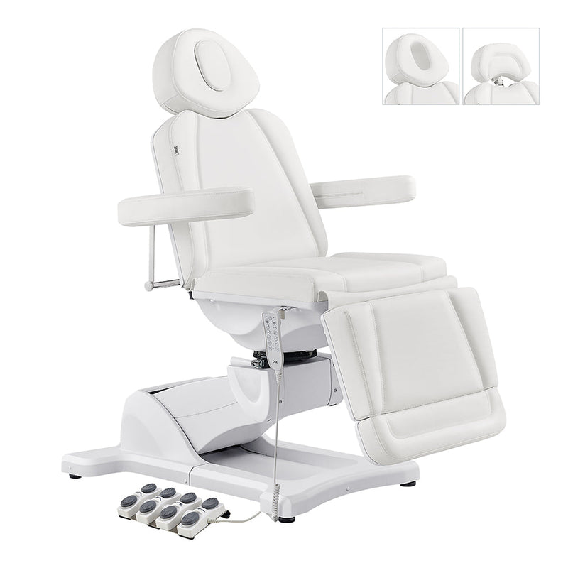 Pavo Facial Beauty Bed/Chair Full Electrical with 4 Motors White DIR