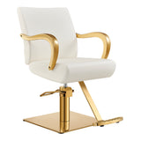 Meteor Gold Salon Styling Chair White DIR